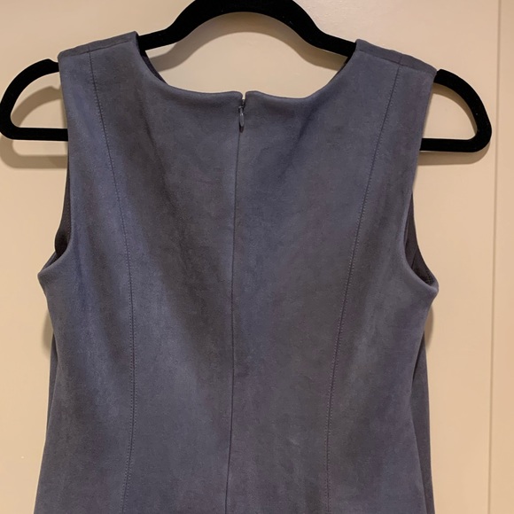 DKNY Gray Faux Suede Dress - Picture 7 of 16